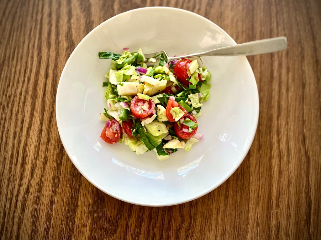 Fast cabbage slaw with tarragon dressing