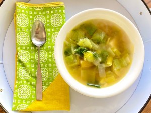 Leek and potato soup